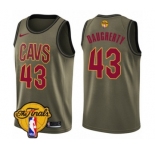 Youth Nike Cleveland Cavaliers #43 Brad Daugherty Swingman Green Salute to Service 2018 NBA Finals Bound NBA Jersey