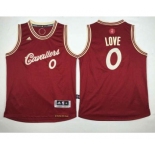 youth nba cleveland cavaliers #0 love red[2015 Christmas edition]