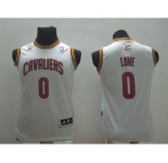 youth nba cleveland cavaliers #0 love white[revolution 30 swingman]