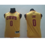 youth nba cleveland cavaliers #0 love yellow[revolution 30 swingman]