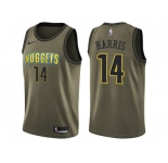 Men Nike Denver Nuggets #14 Gary Harris Green Salute to Service NBA Swingman Jersey