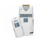 Men's Adidas Denver Nuggets #15 Nikola Jokic Swingman Light Blue Road NBA Jersey