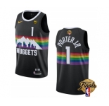 Men's Denver Nuggets #1 Michael Porter Jr. Black 2023 Finals City Edition Stitched Basketball Jersey