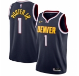 Men's Denver Nuggets #1 Michael Porter Jr. Nike Navy 2020-21 Swingman Jersey