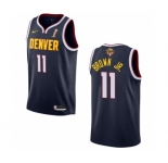 Men's Denver Nuggets #11 Bruce Brown Navy 2023 Finals Champions Icon EditionStitched Basketball Jersey