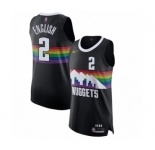 Men's Denver Nuggets #2 Alex English Authentic Black Basketball Jersey - 2019-20 City Edition