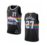 Men's Denver Nuggets #27 Jamal Murray Black 2023 Finals Champions City Edition Stitched Basketball Jersey