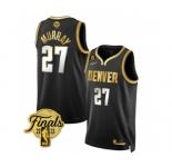 Men's Denver Nuggets #27 Jamal Murray Black 2023 Finals Collection With NO.6 Patch Stitched Basketball Jersey