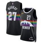 Men's Denver Nuggets #27 Jamal Murray Black 2025-26 City Edition Stitched Basketball Jersey