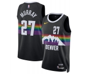 Men's Denver Nuggets #27 Jamal Murray Black 2025-26 City Edition Stitched Basketball Jersey