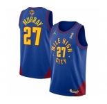 Men's Denver Nuggets #27 Jamal Murray Blue 2023 Finals Champions Statement Edition Stitched Basketball Jersey