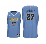 Men's Denver Nuggets #27 Jamal Murray Road Blue Swingman Jersey