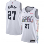 Men's Denver Nuggets #27 Jamal Murray White 2024-25 City Edition Stitched Basketball Jersey