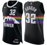 Men's Denver Nuggets #32 Aaron Gordon Black 2025-26 City Edition Stitched Basketball Jersey
