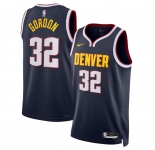 Men's Denver Nuggets #32 Aaron Gordon Navy 2024 Icon Edition Stitched Basketball Jersey