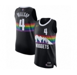 Men's Denver Nuggets #4 Paul Millsap Authentic Black Basketball Jersey - 2019-20 City Edition