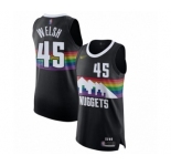 Men's Denver Nuggets #45 Thomas Welsh Authentic Black Basketball Jersey - 2019-20 City Edition