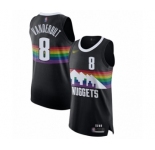 Men's Denver Nuggets #8 Jarred Vanderbilt Authentic Black Basketball Jersey - 2019-20 City Edition