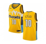 Men's Nike Denver Nuggets #10 Trey Lyles Authentic Gold Alternate NBA Jersey Statement Edition