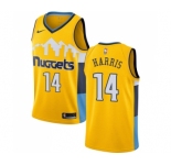 Men's Nike Denver Nuggets #14 Gary Harris Swingman Gold Alternate NBA Jersey Statement Edition