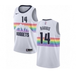 Men's Nike Denver Nuggets #14 Gary Harris Swingman White NBA Jersey - City Edition