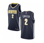 Men's Nike Denver Nuggets #2 Alex English Swingman Navy Blue Road NBA Jersey - Icon Edition