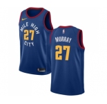 Men's Nike Denver Nuggets #27 Jamal Murray Swingman Light Blue Alternate NBA Jersey Statement Edition