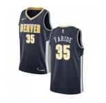 Men's Nike Denver Nuggets #35 Kenneth Faried Swingman Navy Blue Road NBA Jersey - Icon Edition