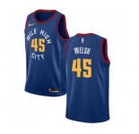 Men's Nike Denver Nuggets #45 Thomas Welsh Swingman Light Blue NBA Jersey Statement Edition