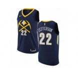 Nike Denver Nuggets #22 Richard Jefferson Authentic Navy Blue NBA Jersey - City Edition