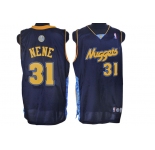 nba denver nuggets #31nene dark blue