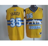 nba denver nuggets #35 faried yellow[revolution 30 swingman]