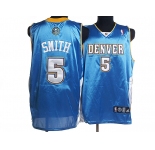 nba denver nuggets #5 smith baby blue
