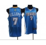 nba denver nuggets #7 chauncey billups it,blue