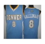 nba denver nuggets #8 gallinari lt.blue