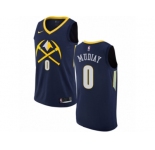 Youth Nike Denver Nuggets #0 Emmanuel Mudiay Swingman Navy Blue NBA Jersey - City Edition