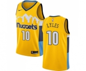 Youth Nike Denver Nuggets #10 Trey Lyles Swingman Gold Alternate NBA Jersey Statement Edition