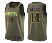 Youth Nike Denver Nuggets #14 Gary Harris Swingman Green Salute to Service NBA Jersey