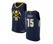 Youth Nike Denver Nuggets #15 Nikola Jokic Swingman Navy Blue NBA Jersey - City Edition