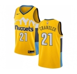 Youth Nike Denver Nuggets #21 Wilson Chandler Swingman Gold Alternate NBA Jersey Statement Edition