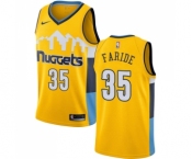 Youth Nike Denver Nuggets #35 Kenneth Faried Swingman Gold Alternate NBA Jersey Statement Edition