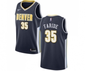 Youth Nike Denver Nuggets #35 Kenneth Faried Swingman Navy Blue Road NBA Jersey - Icon Edition
