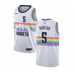 Youth Nike Denver Nuggets #5 Will Barton Swingman White NBA Jersey - City Edition