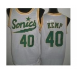 nba jerseys seattle supersonics #40 kemp white