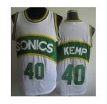 nba jerseys seattle supersonics #40 kemp white[soul swingman]