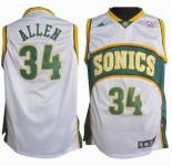 nba seattle supersonics #34 allen white