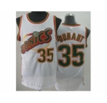 nba seattle supersonics #35 durant white-1