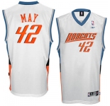 nba charlotte bobcats #42 sean may white