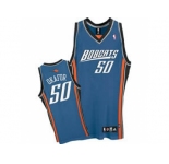 nba charlotte bobcats #50 emeka okafor blue swingman Alternate