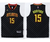 Men Atlanta Hawks #15 Al Horford Black Swingman Stitched NBA Jersey